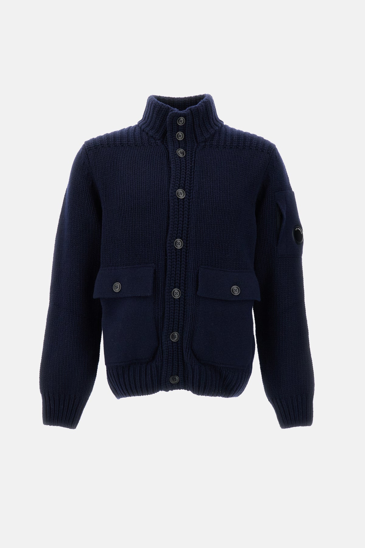 C.P. Company Men Lambswool Button Lens Cardigan C.P. COMPANY