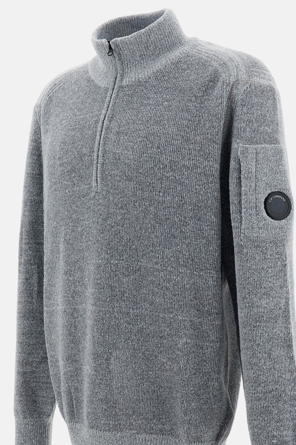 C.P. Company Men Knitwear Polo Collar In Fleece Knit C.P. COMPANY