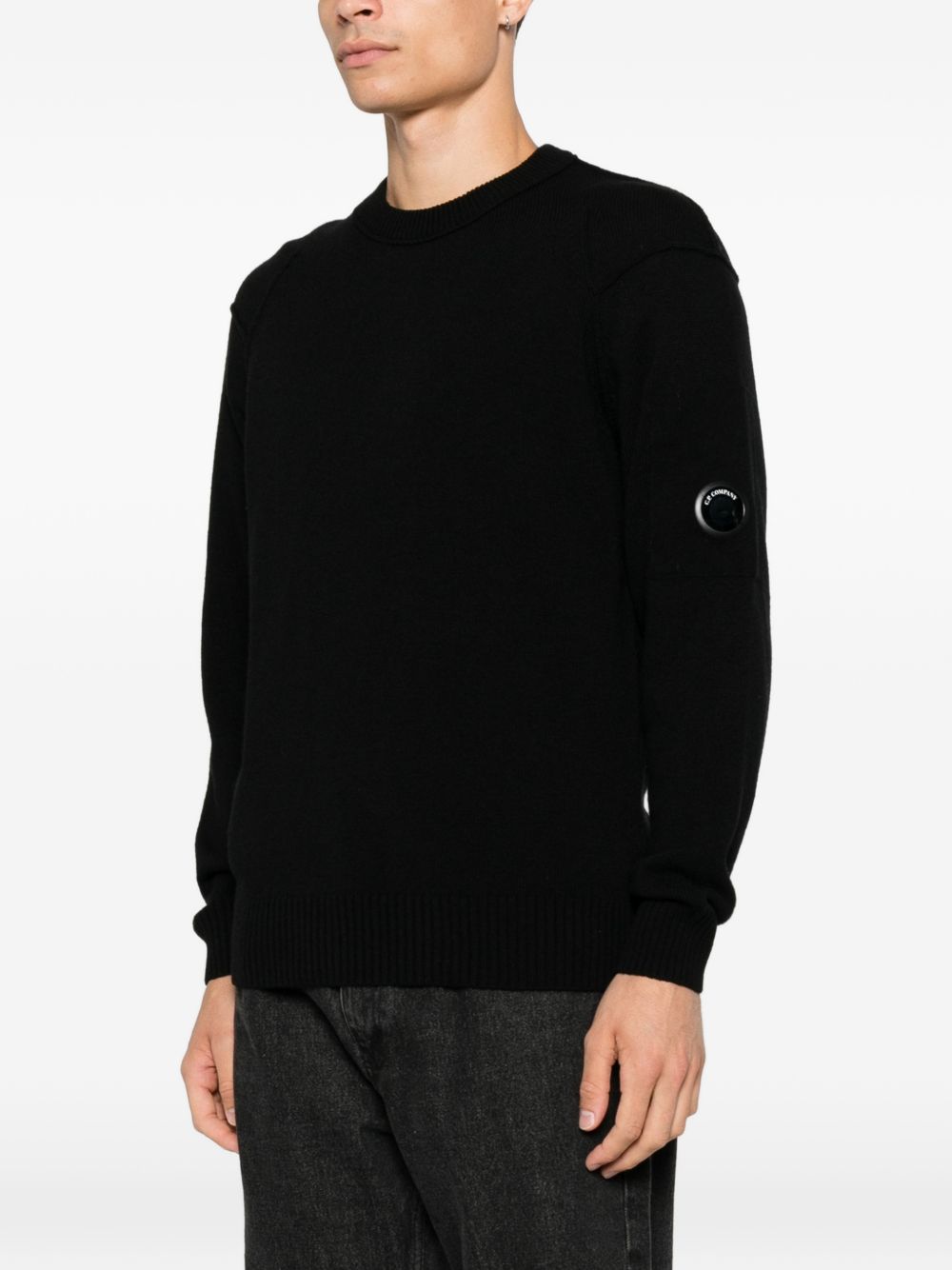 C.P. Company Men Logo Wool Crewneck Sweater C.P. COMPANY