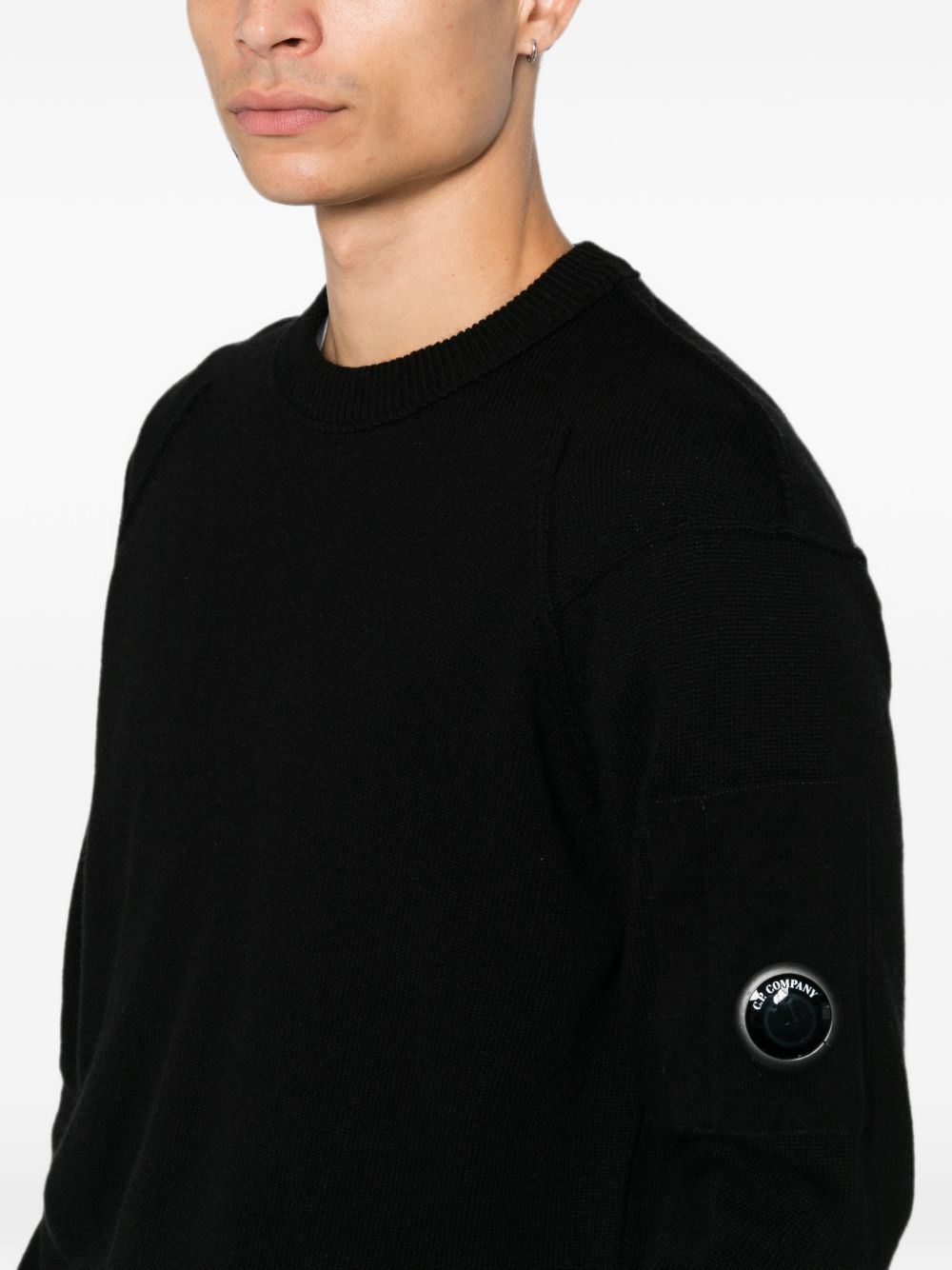C.P. Company Men Logo Wool Crewneck Sweater C.P. COMPANY