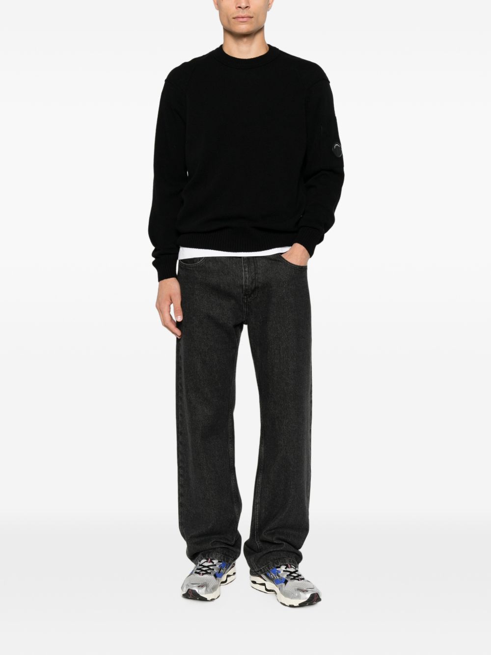 C.P. Company Men Logo Wool Crewneck Sweater C.P. COMPANY