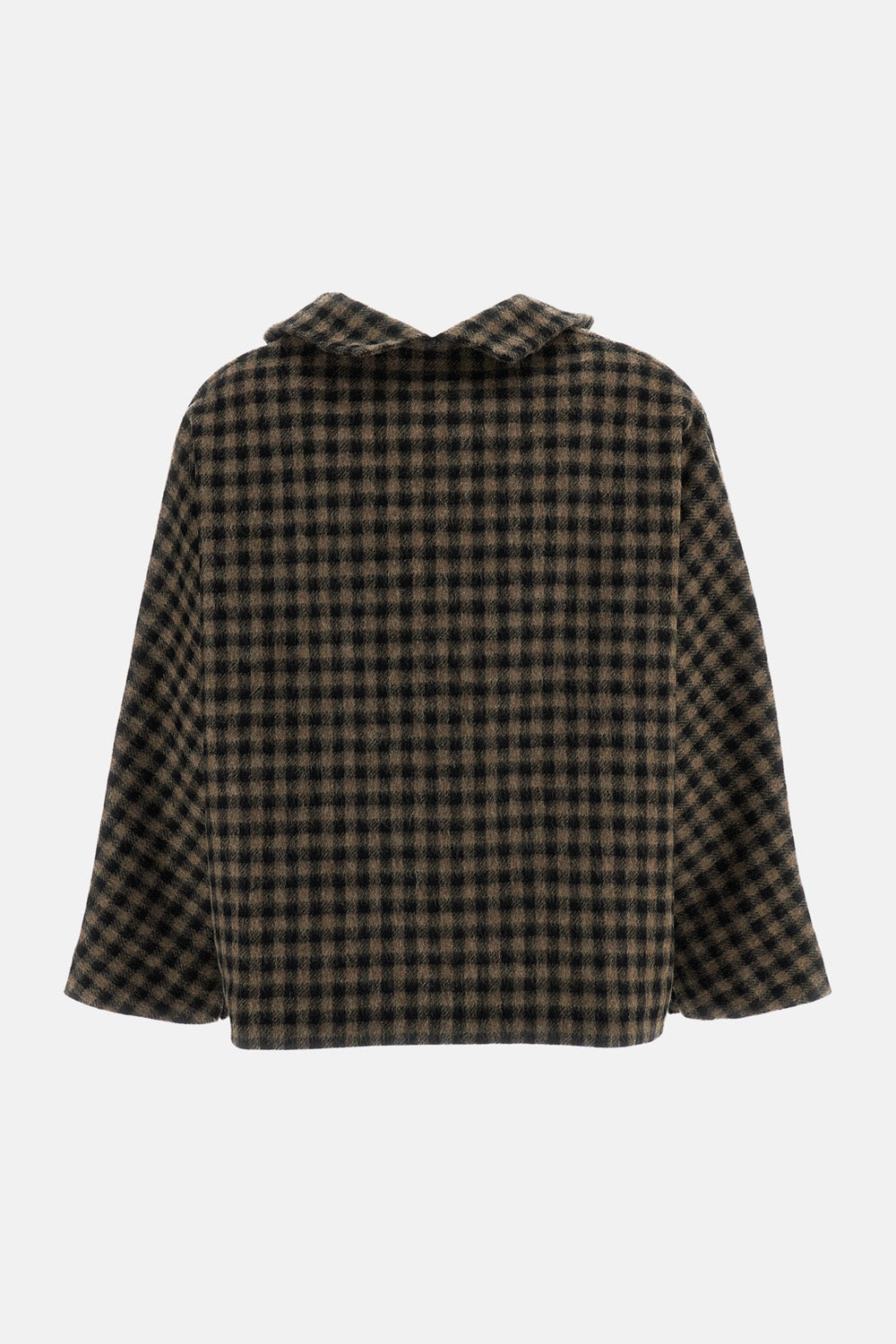 Daniela Gregis Women Peona Bianco Check Wool Jacket DANIELA GREGIS