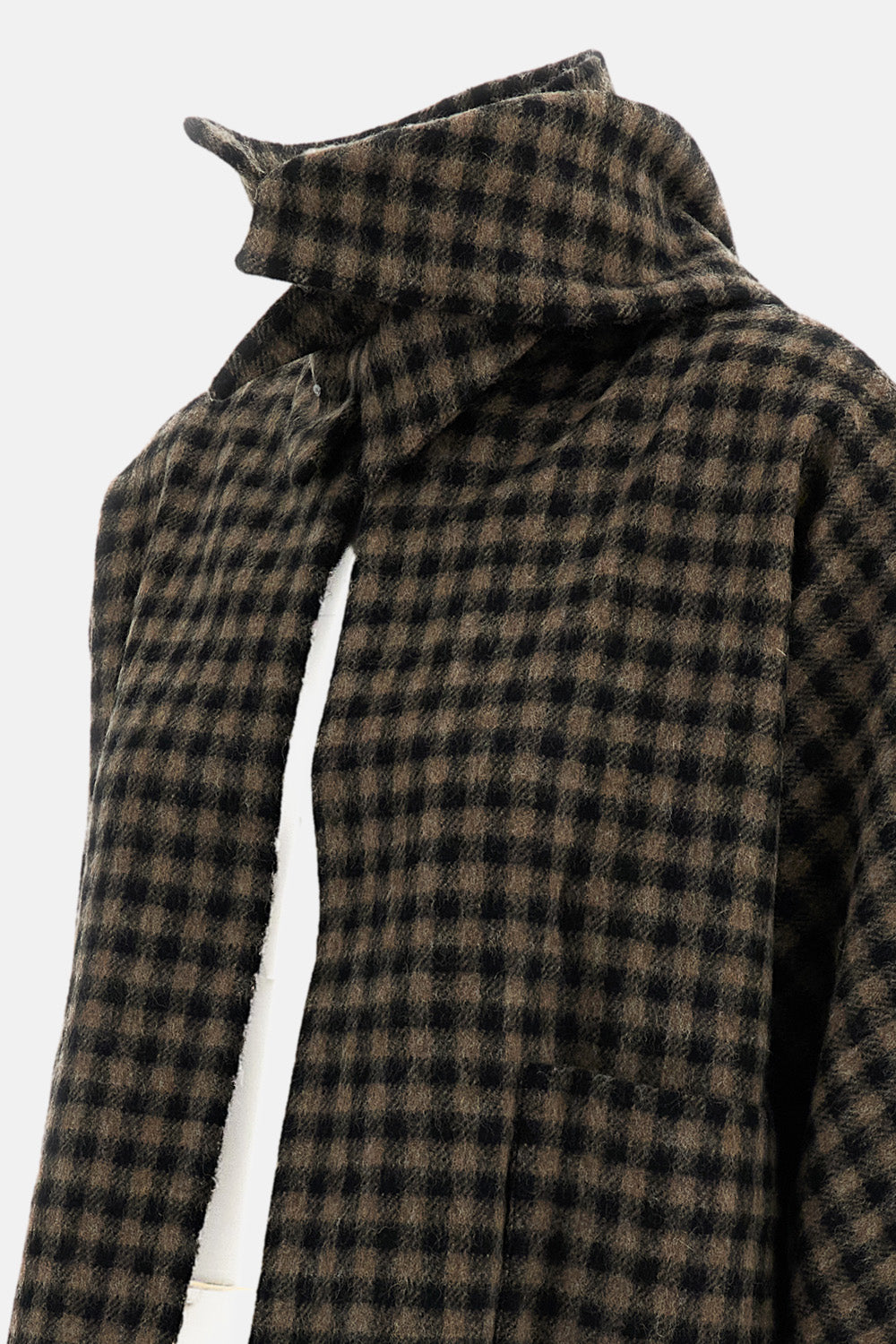 Daniela Gregis Women Peona Bianco Check Wool Jacket DANIELA GREGIS