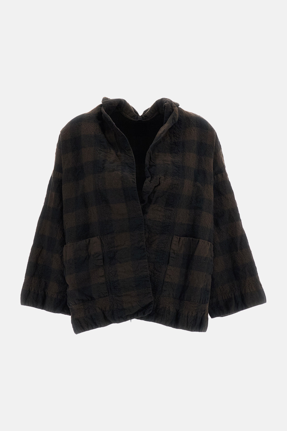 Daniela Gregis Women Gladiolo Check Wool Washed  Jacket DANIELA GREGIS