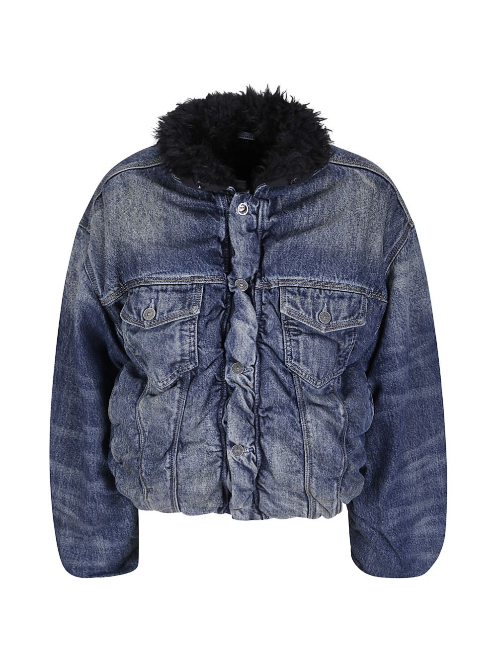 Diesel Women Denim Cotton Jacket DIESEL