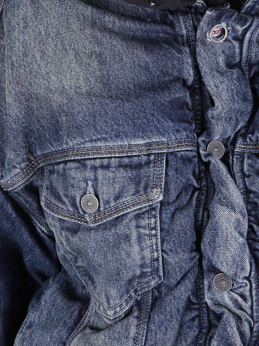 Diesel Women Denim Cotton Jacket DIESEL