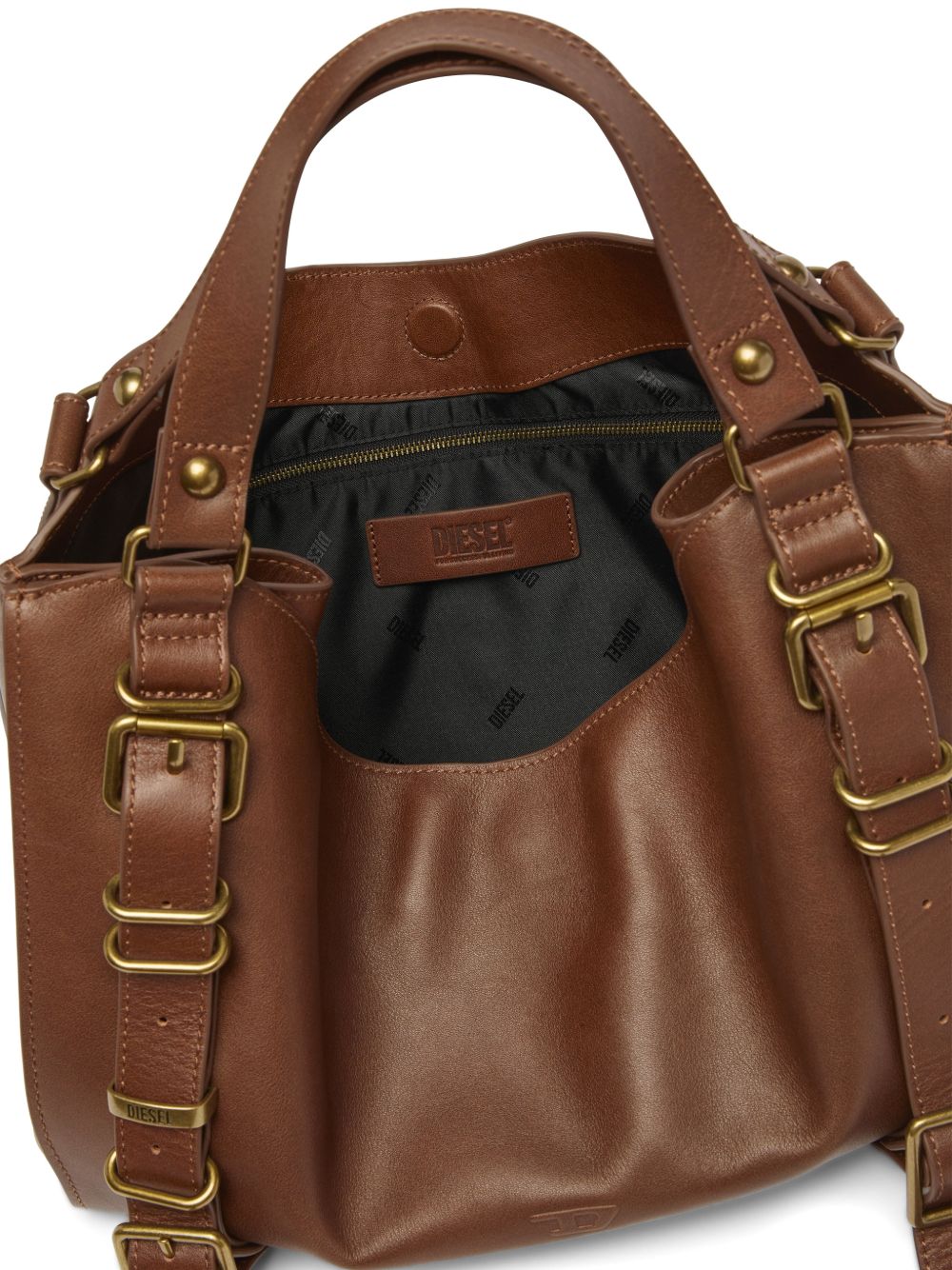 Diesel Women D-One Medium Leather Handbag DIESEL