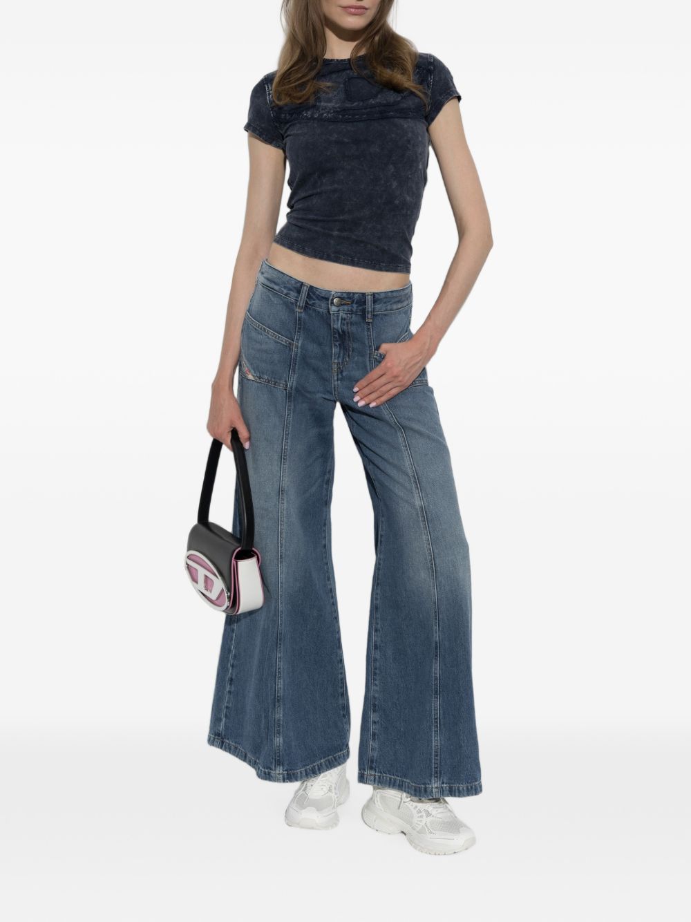 Diesel Women Logo Cotton T-Shirt DIESEL