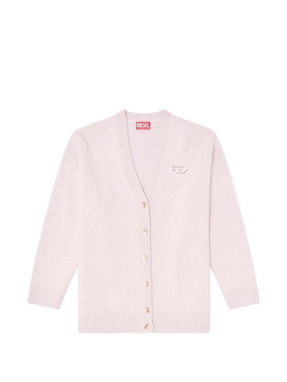 Diesel Women Logo Wool Blend Cardigan DIESEL