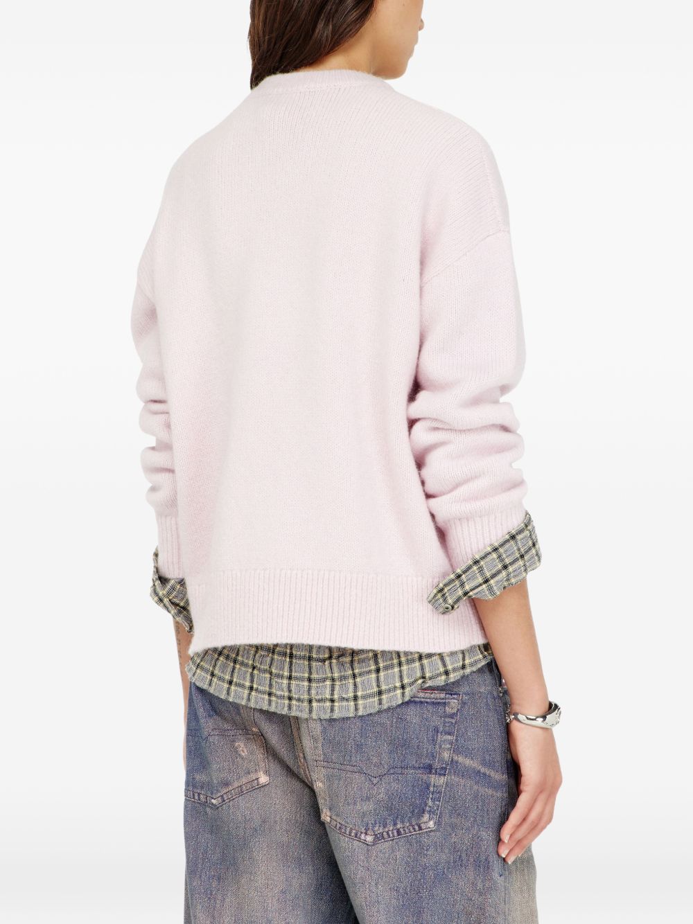 Diesel Women Logo Wool Blend Sweater DIESEL