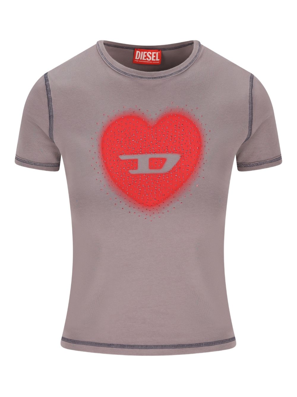 Diesel Women Logo Cotton T-Shirt DIESEL