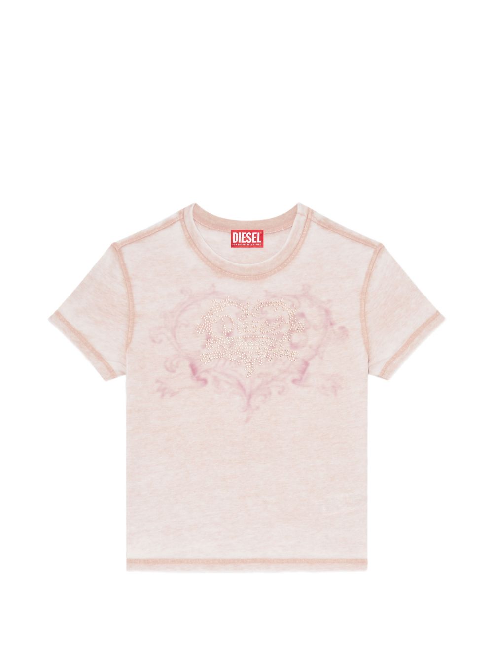 Diesel Women Logo Cotton Blend T-Shirt DIESEL