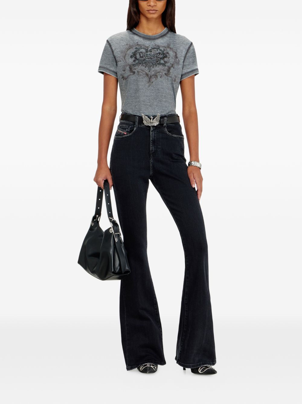 Diesel Women Cotton Blend T-Shirt DIESEL