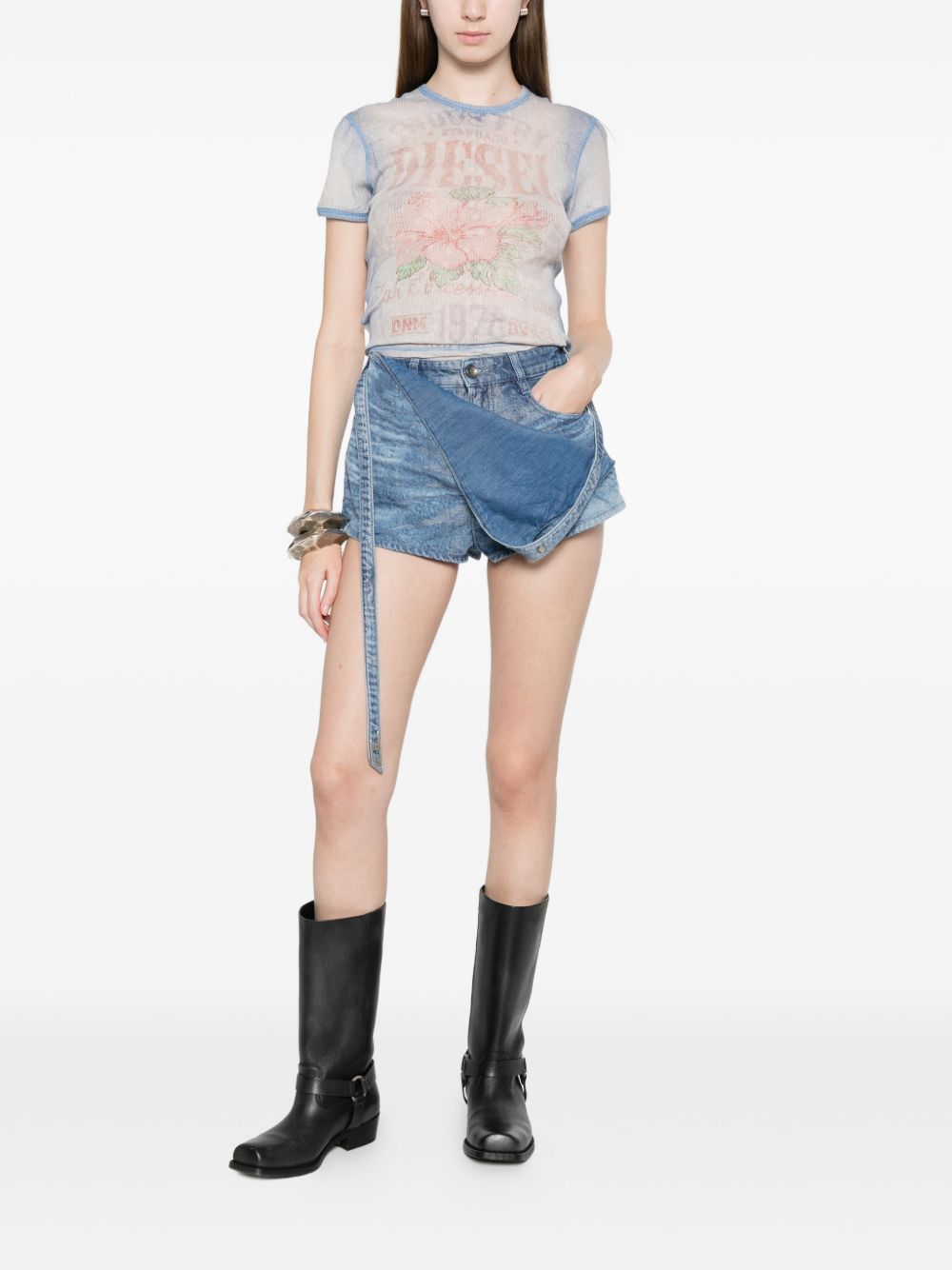 Diesel Women Cotton T-Shirt DIESEL
