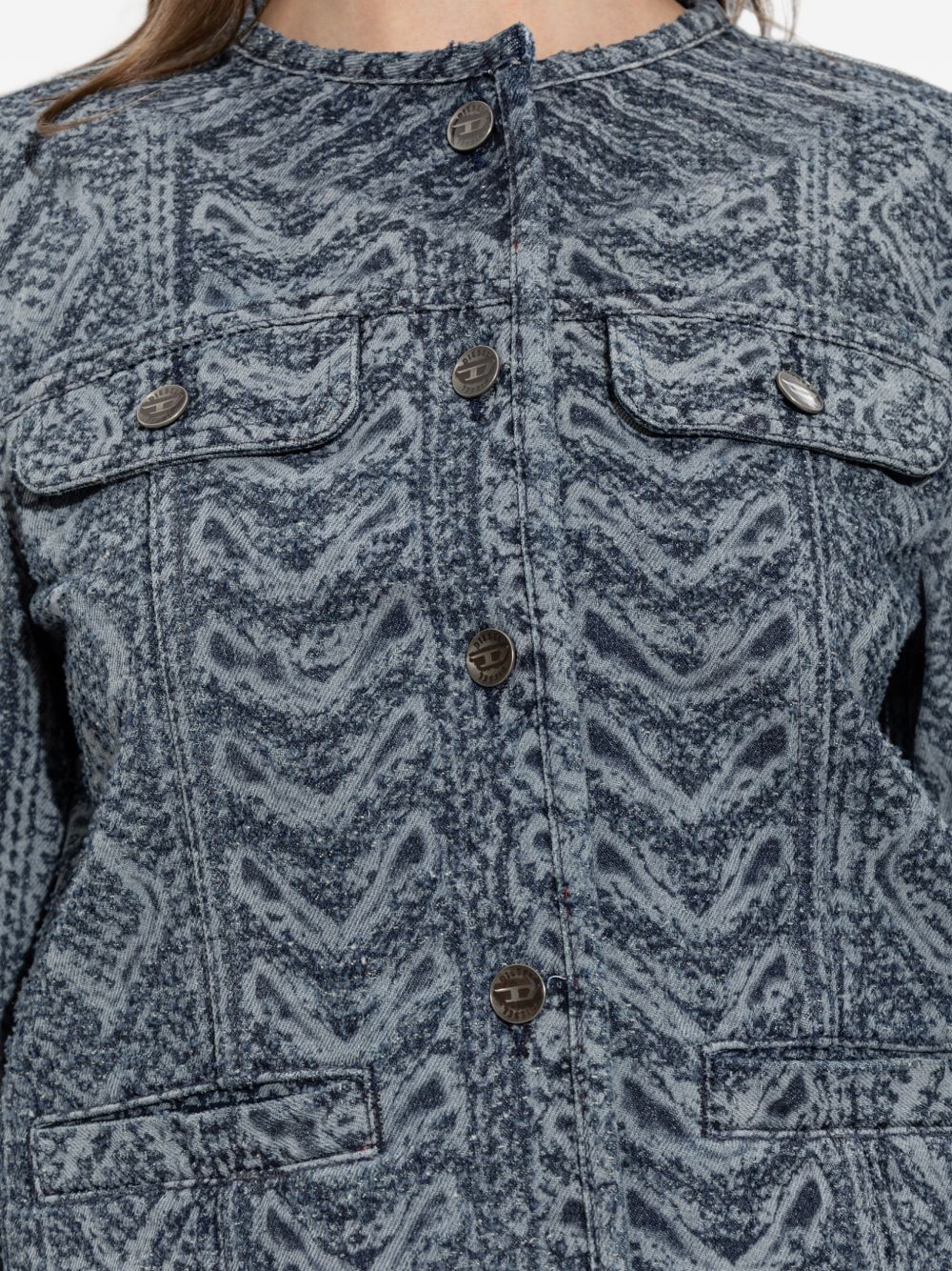 Diesel Women Denim Cotton Jacket DIESEL
