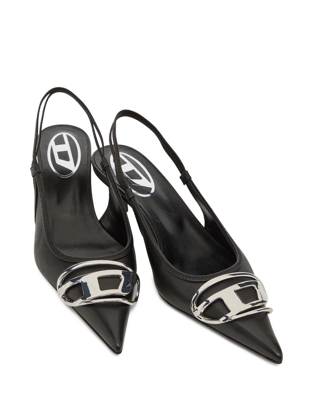 Diesel Women Venus Leather Slingback Pumps DIESEL