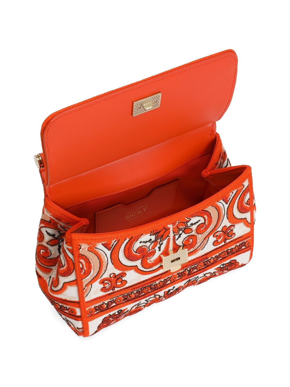 Dolce & Gabbana Women Sicily Maiolica Print Handbag DOLCE & GABBANA