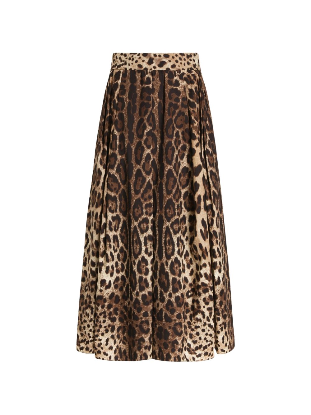 Dolce & Gabbana Women Leo Print Cotton Skirt DOLCE & GABBANA