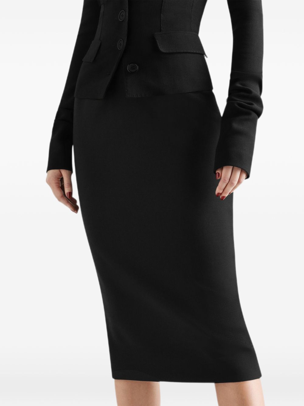 Dolce & Gabbana Women Wool Midi Skirt DOLCE & GABBANA