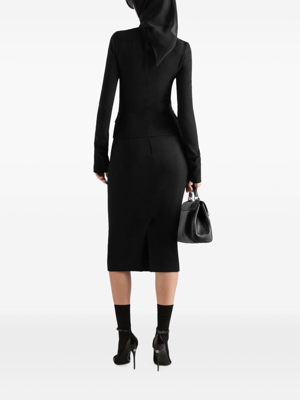 Dolce & Gabbana Women Wool Midi Skirt DOLCE & GABBANA