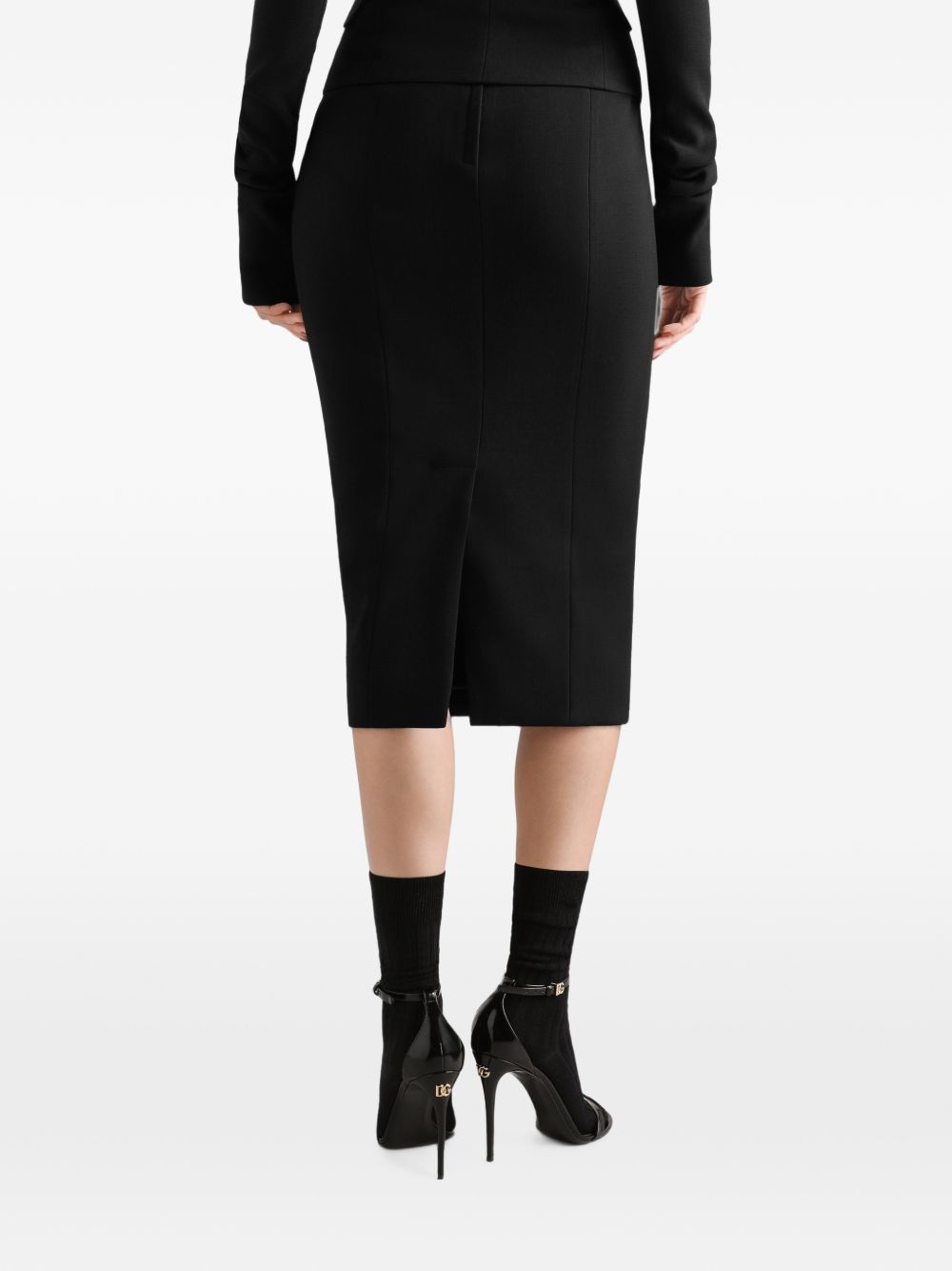 Dolce & Gabbana Women Wool Midi Skirt DOLCE & GABBANA