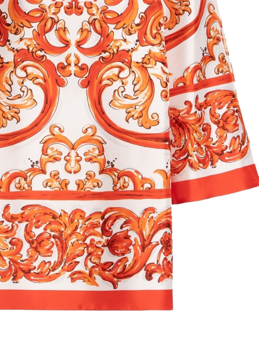Dolce & Gabbana Women Maiolica Print Mini Dress DOLCE & GABBANA