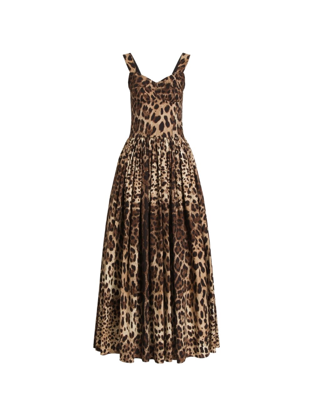 Dolce & Gabbana Women Leo Print Cotton Dress DOLCE & GABBANA