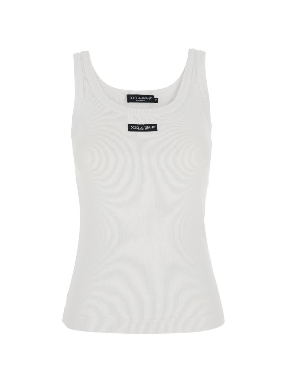 Dolce & Gabbana Women Logo Cotton Tank Top DOLCE & GABBANA