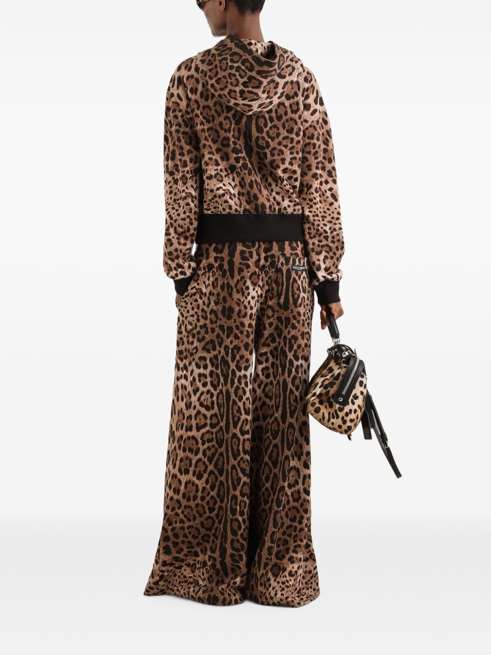 Dolce & Gabbana Women Leo Print Cotton Hoodie DOLCE & GABBANA