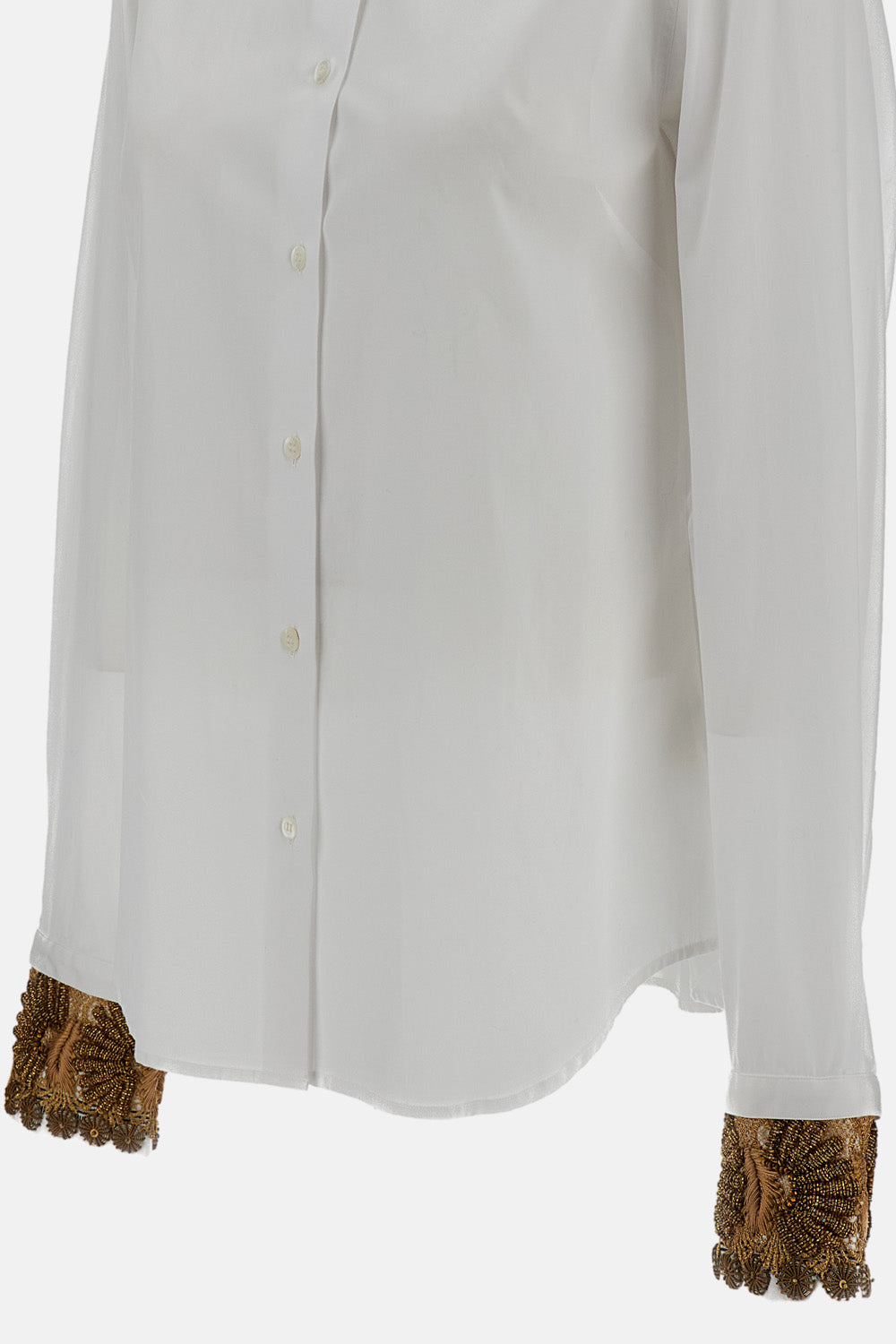 Dries Van Noten Women Embroidered Cotton-Poplin Shirt DRIES VAN NOTEN