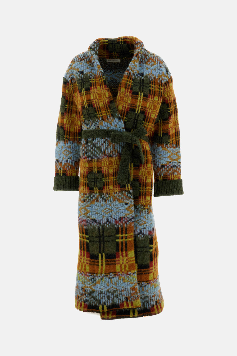 Dries Van Noten Women Belted Wool Blend Long Cardigan DRIES VAN NOTEN
