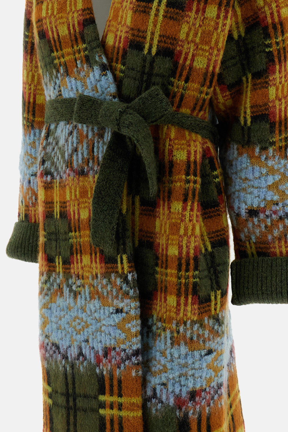 Dries Van Noten Women Belted Wool Blend Long Cardigan DRIES VAN NOTEN