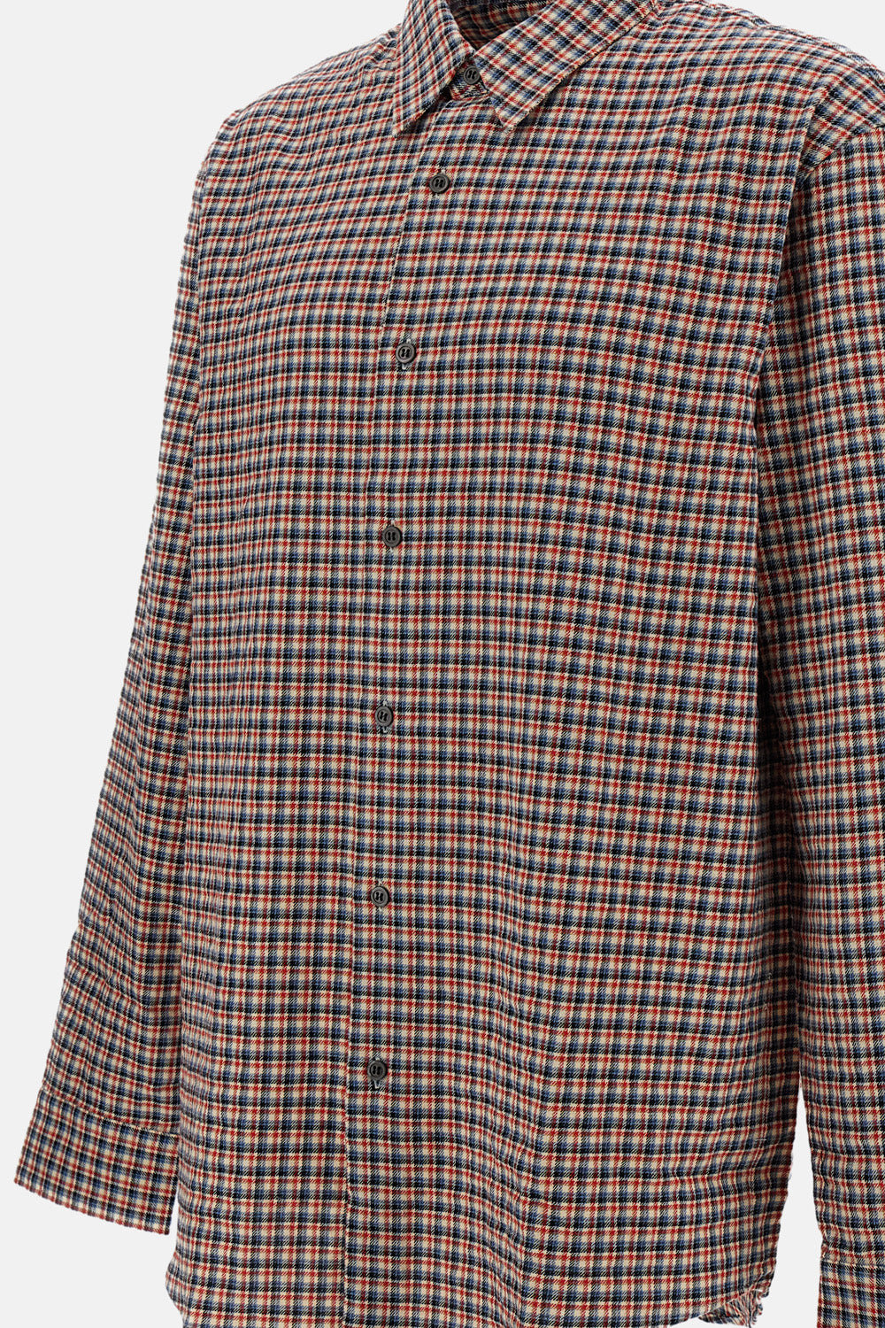 Dries Van Noten Men Caper Checked Cotton Shirt DRIES VAN NOTEN