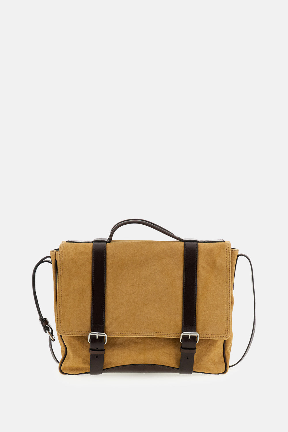 Dries Van Noten Men Canvas And Leather Satchel Bag DRIES VAN NOTEN