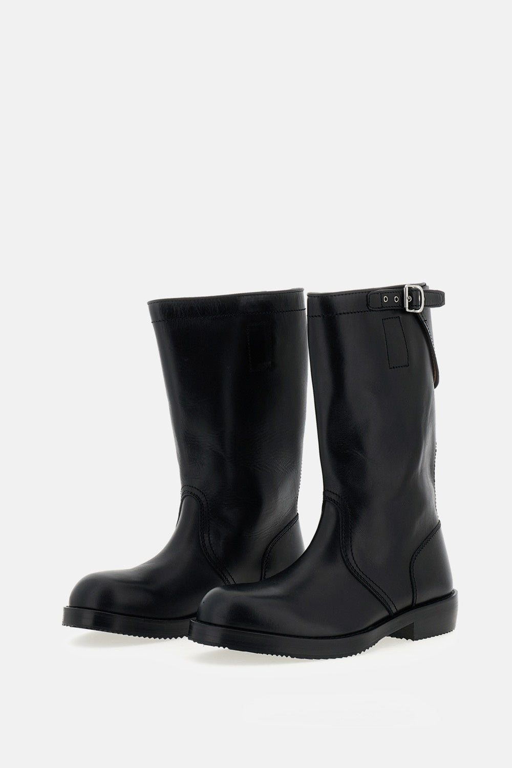 Dries Van Noten Men Bikers Leather Boots DRIES VAN NOTEN