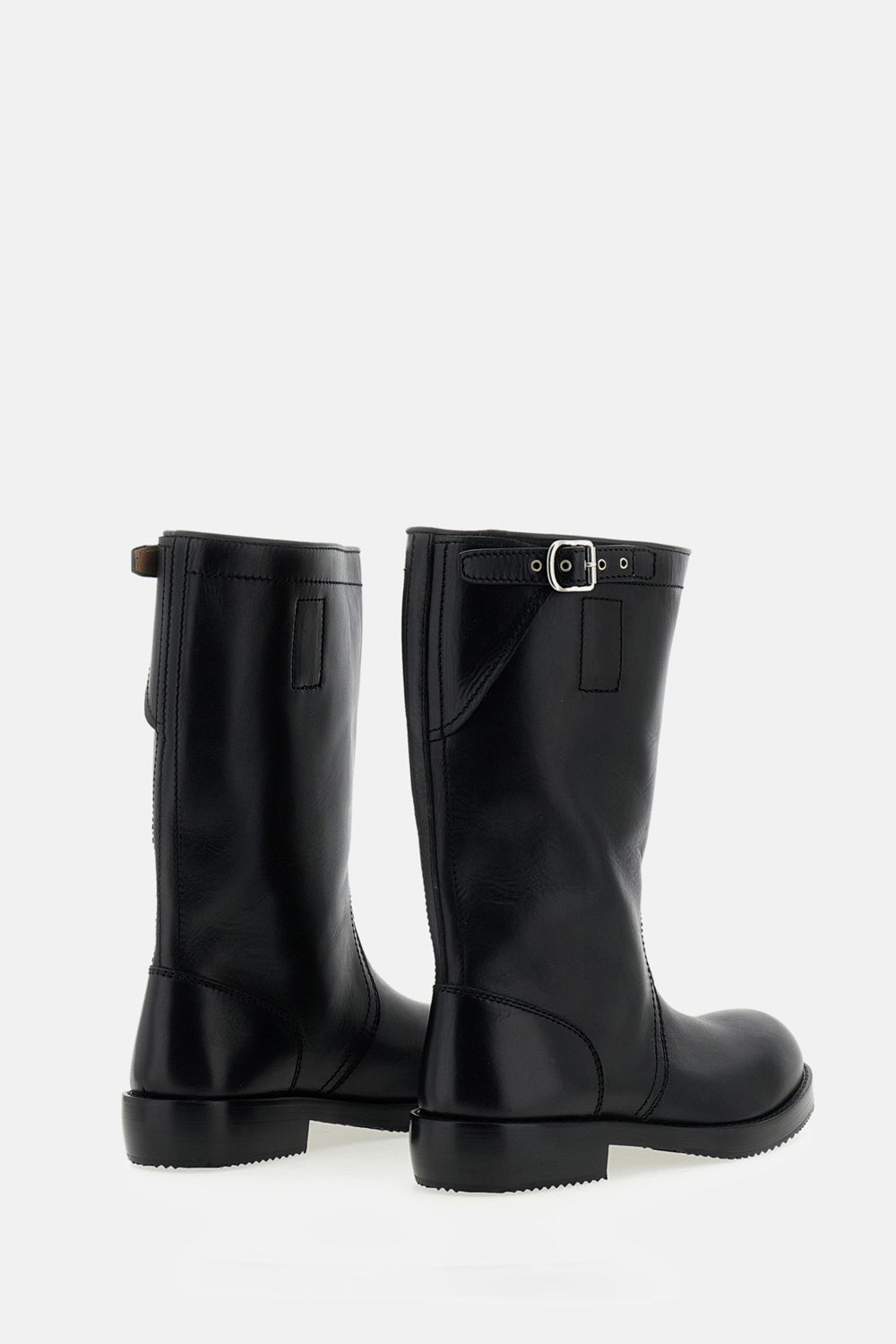 Dries Van Noten Men Bikers Leather Boots DRIES VAN NOTEN