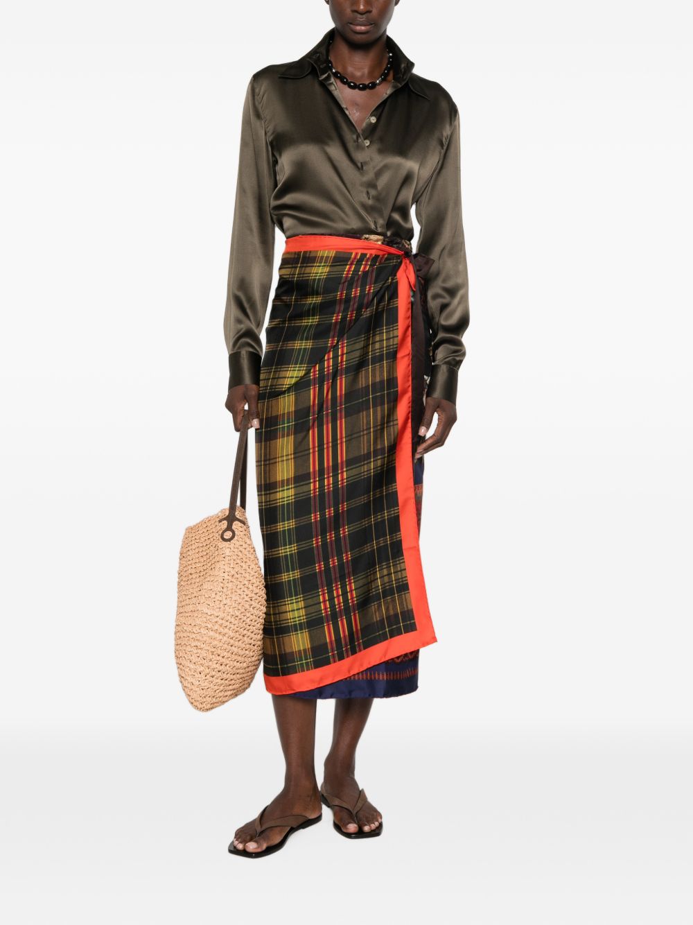 Dries Van Noten Women Silk Long Skirt DRIES VAN NOTEN