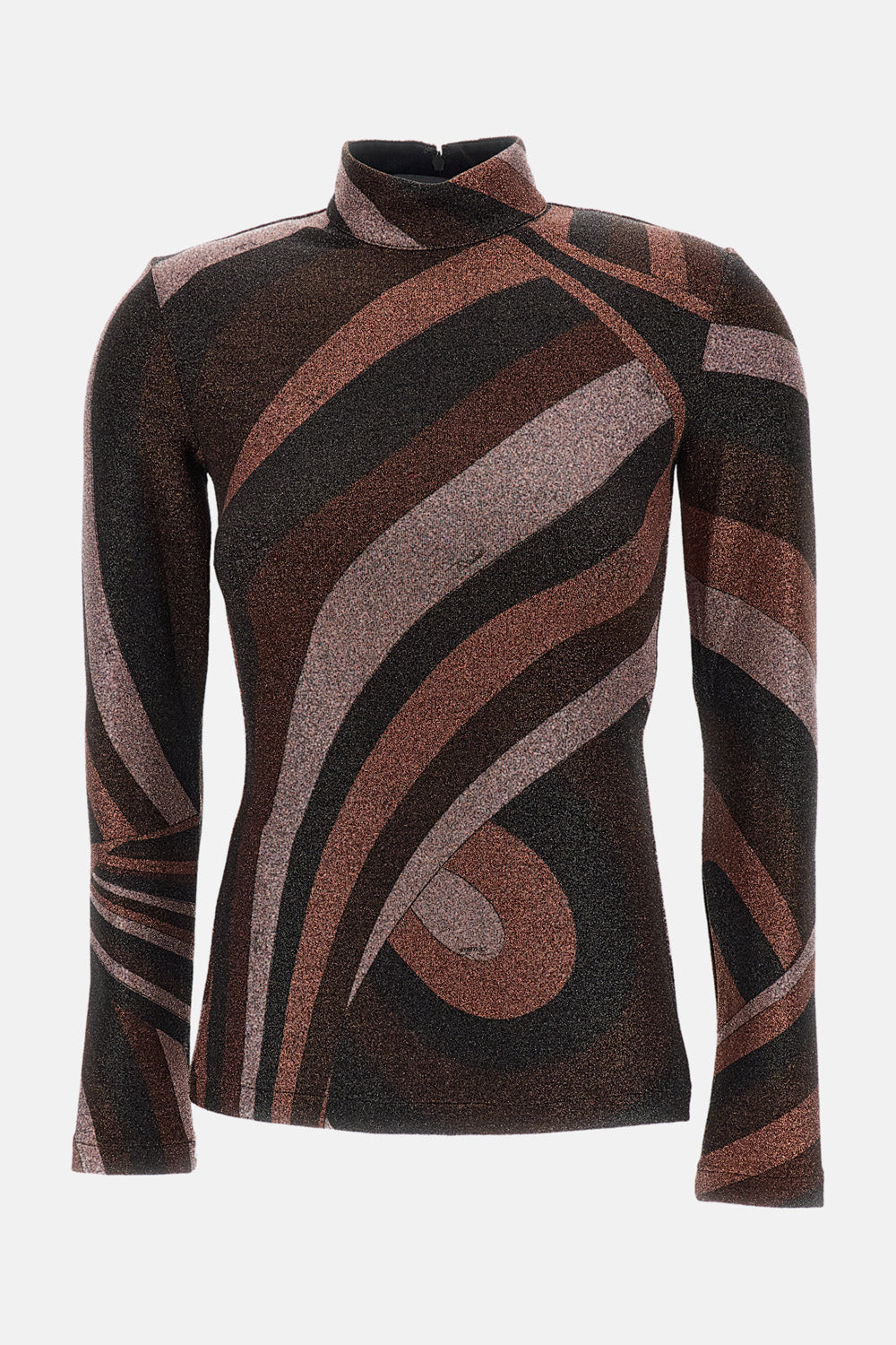 Emilio Pucci Women High-Neck Lurex Jersey Top PUCCI