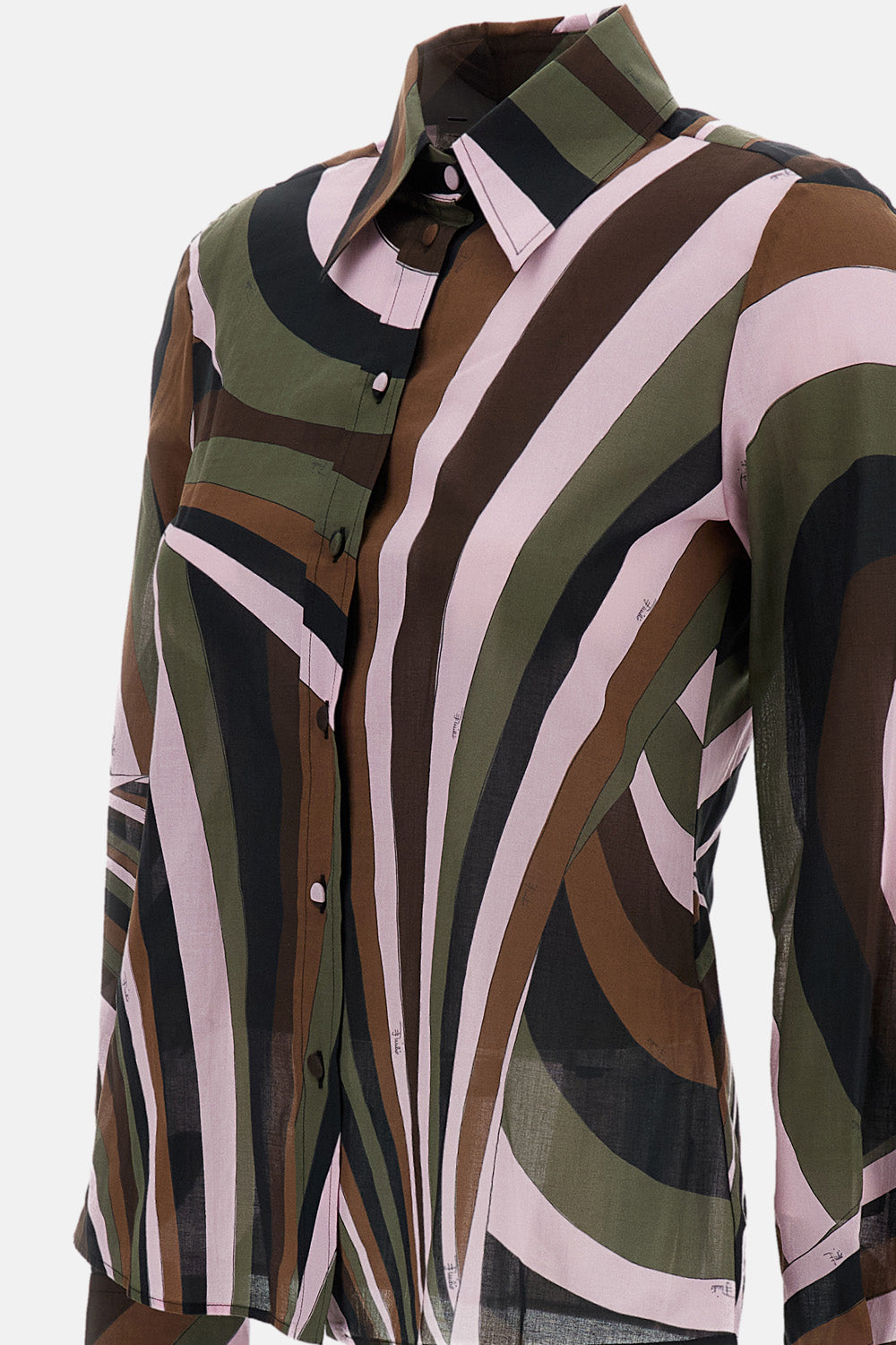 Emilio Pucci Women Cotton Muslin Slim Shirt PUCCI