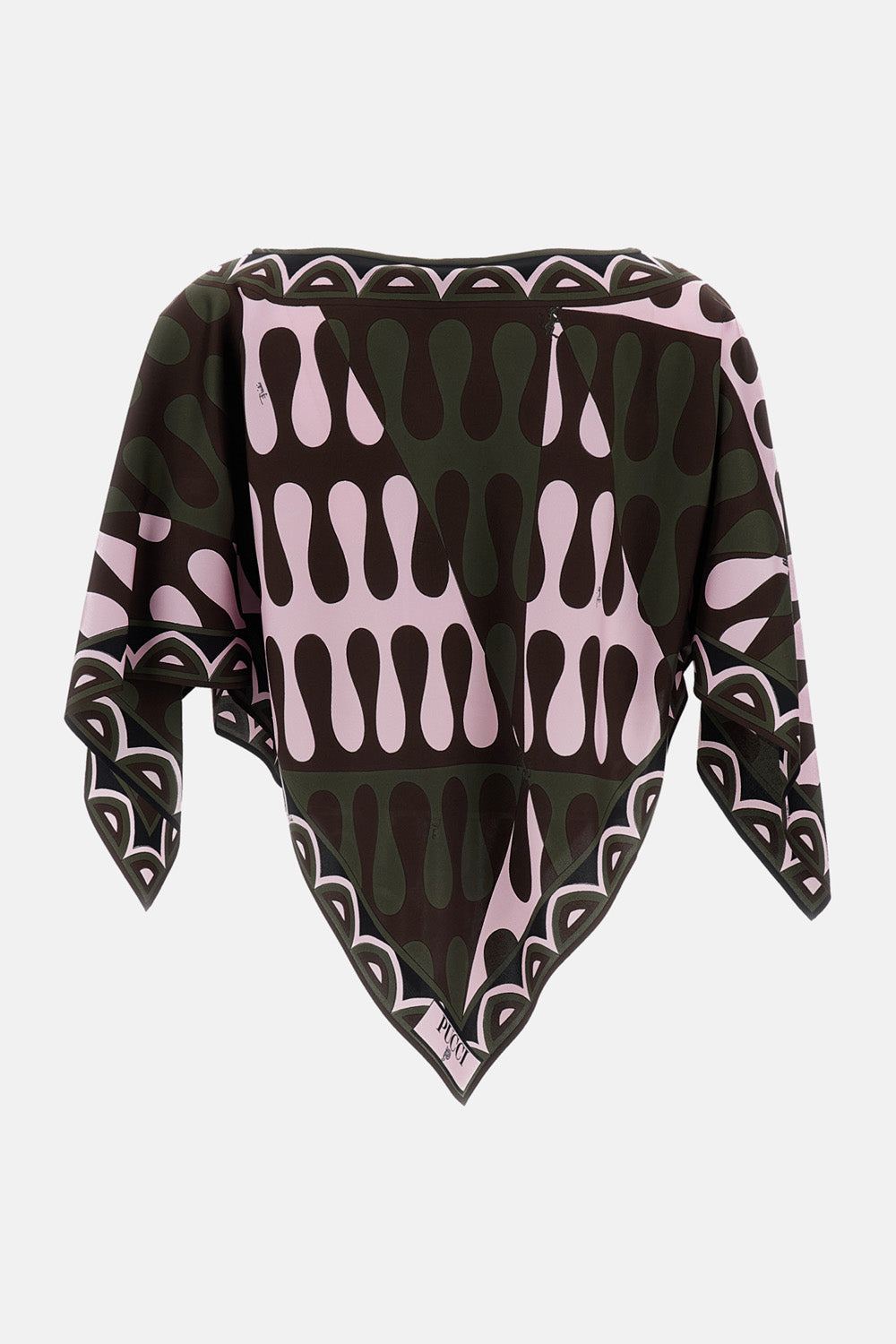 Emilio Pucci Women Cape-Effect Silk Twill Blouse PUCCI