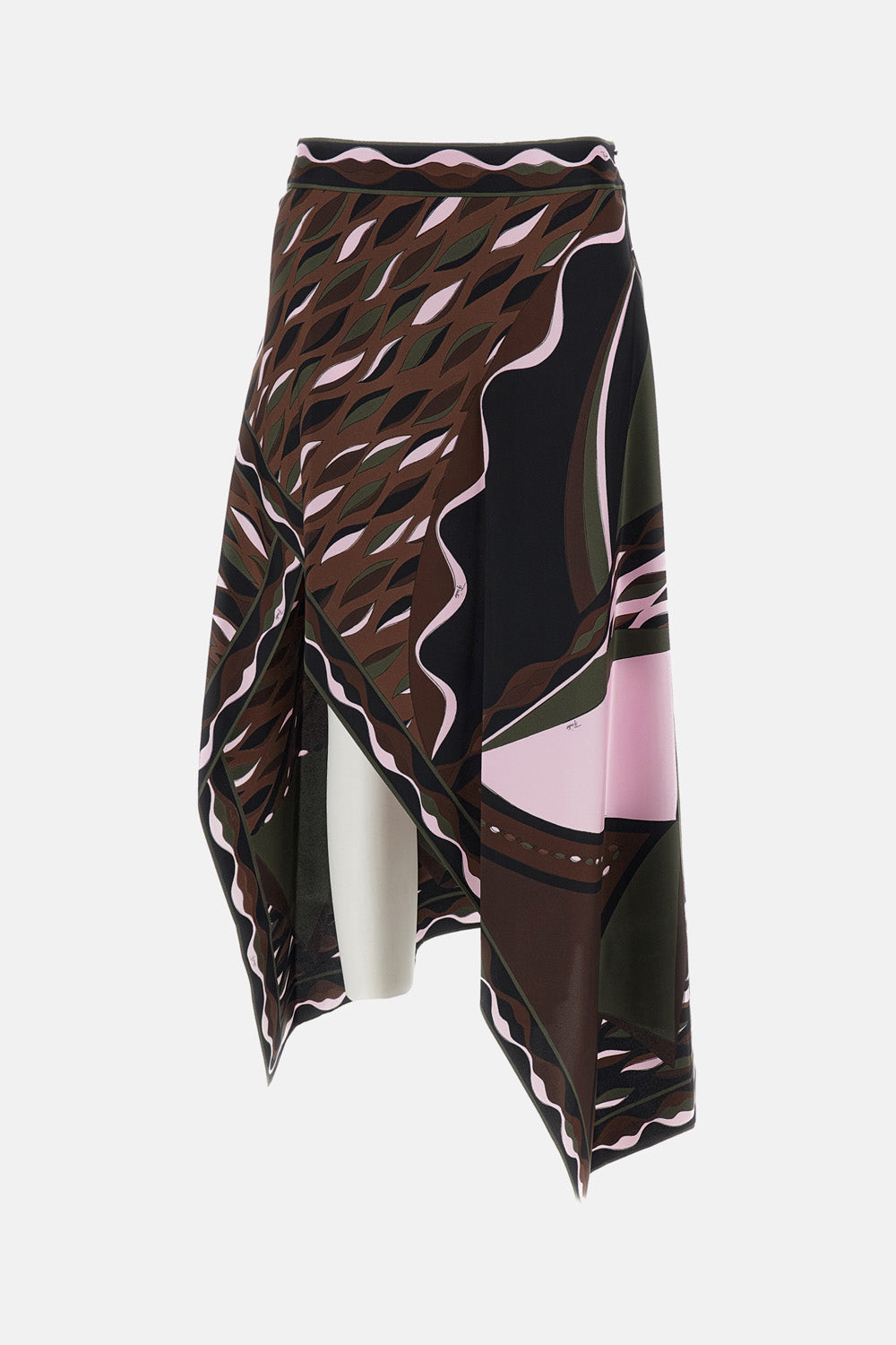 Emilio Pucci Women Silk Twill Foulard Maxi Skirt PUCCI