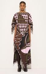 Emilio Pucci Women Silk Twill Foulard Maxi Skirt PUCCI