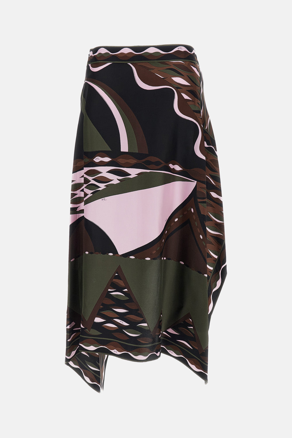 Emilio Pucci Women Silk Twill Foulard Maxi Skirt PUCCI