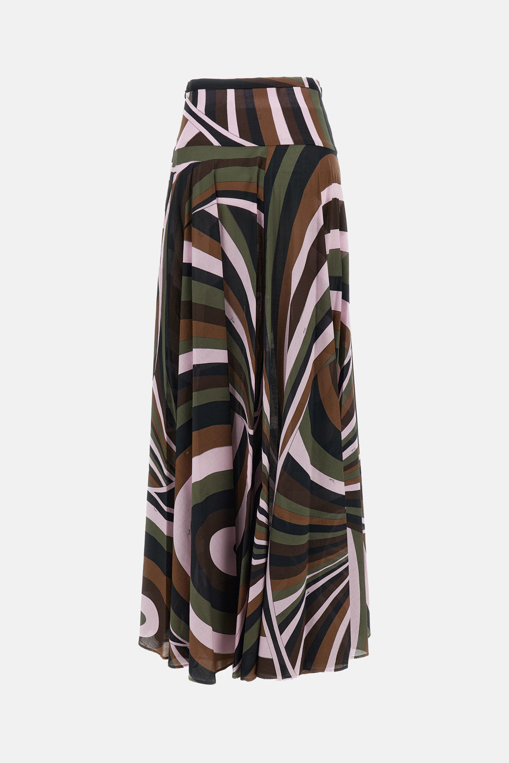 Emilio Pucci Women Cotton Muslin Maxi Skirt PUCCI