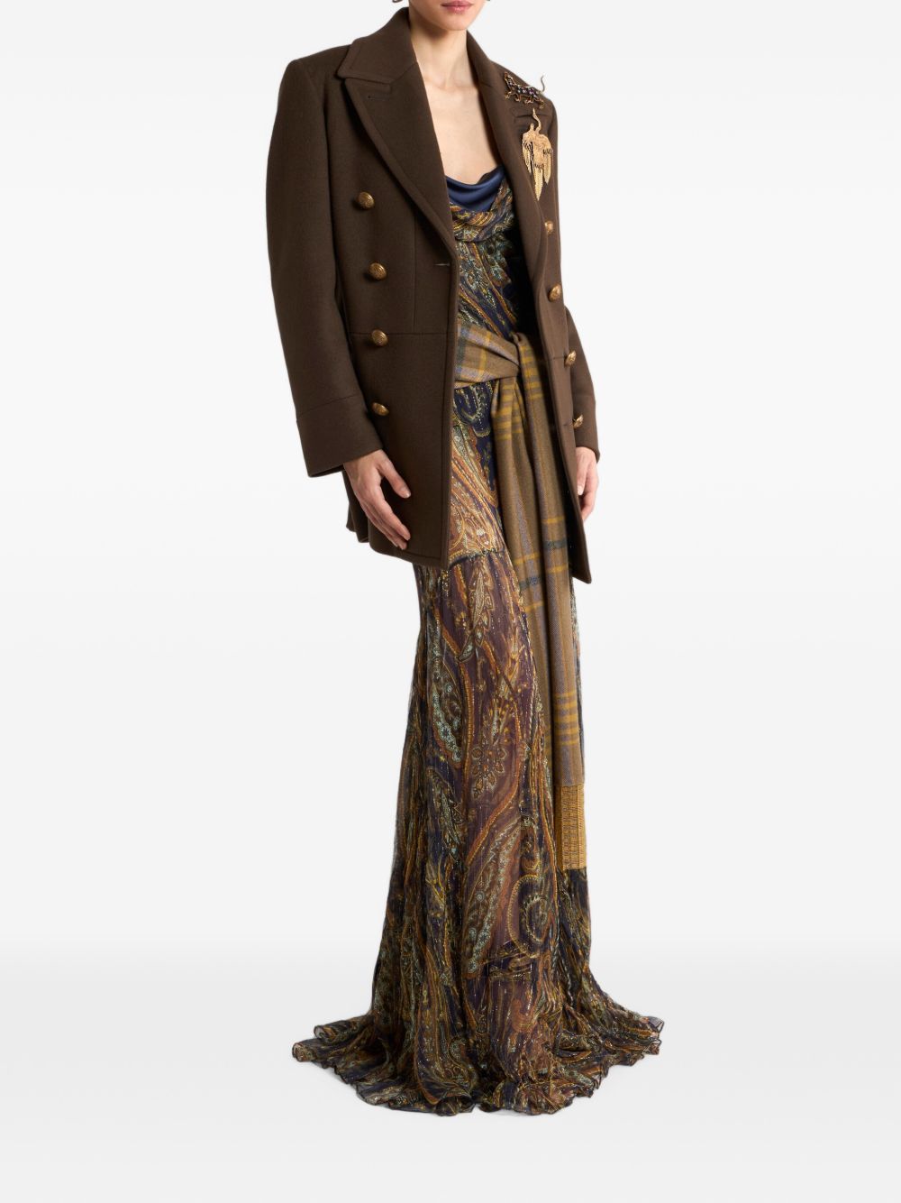 Etro Women Wool Double-Breasted Jacket ETRO