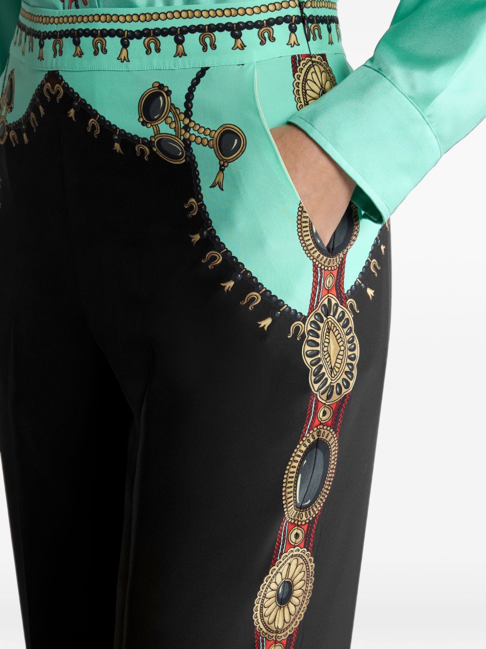 Etro Women Printed Silk Trousers ETRO
