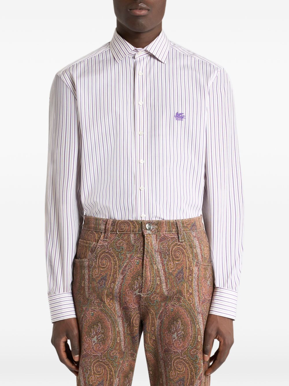 Etro Men Striped Cotton Shirt ETRO