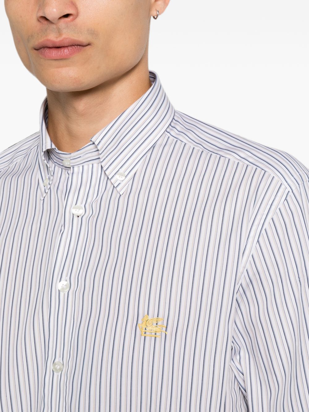 Etro Men Striped Cotton Shirt ETRO