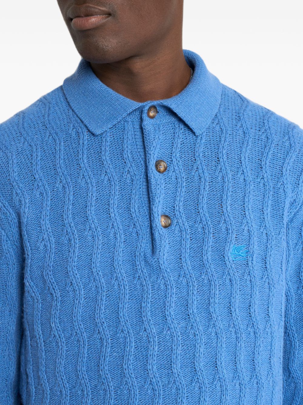 Etro Men Cashmere Polo Shirt