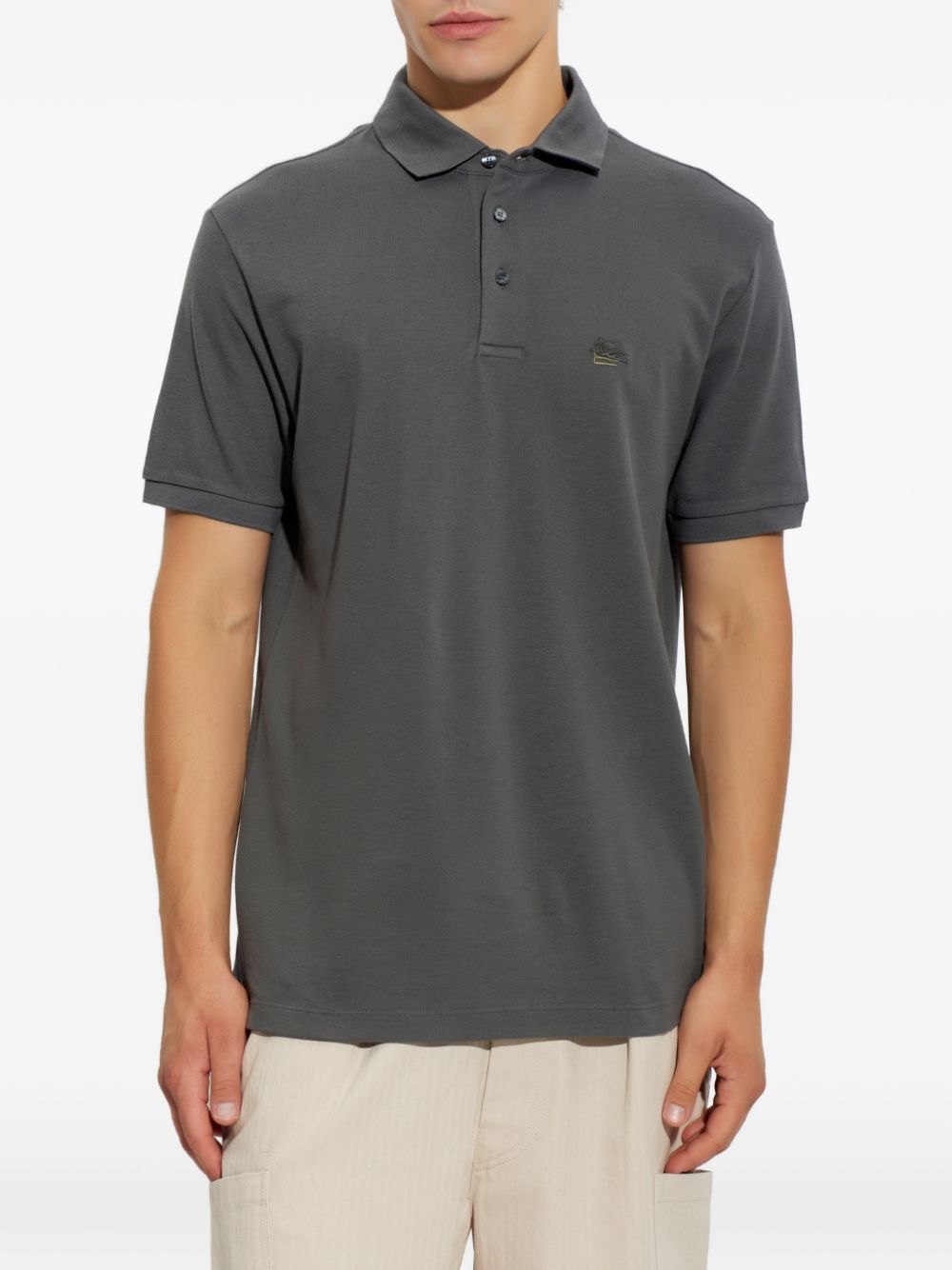 Etro Men Logo Cotton Polo Shirt ETRO